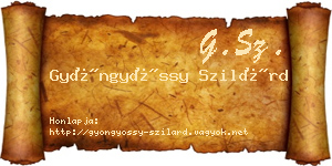 Gyöngyössy Szilárd névjegykártya